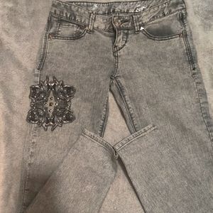 Embroidered Denim Jeans